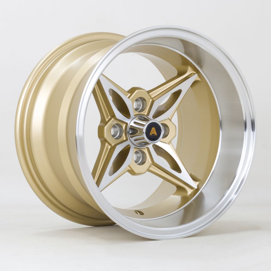Autostar<br>Kanji Polished Front Gold (14x9)